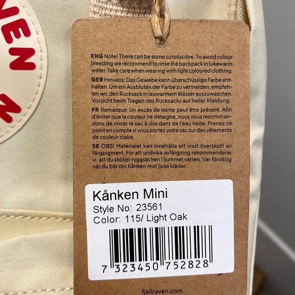 BNWT fjallraven mini kanken bag - Picture 3 of 4